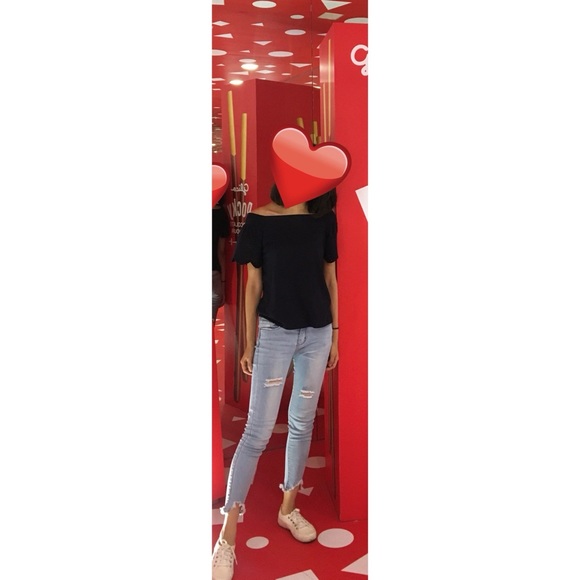 Loft Vintage Soft Off Shoulder Scallop Top - Picture 4 of 4